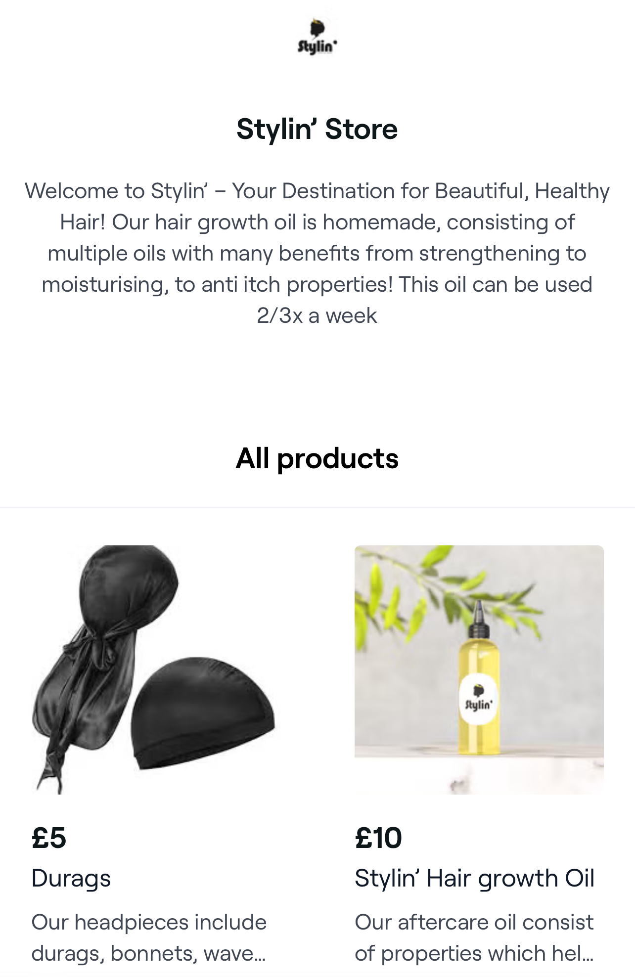 Stylin’ Hair Growth Oil